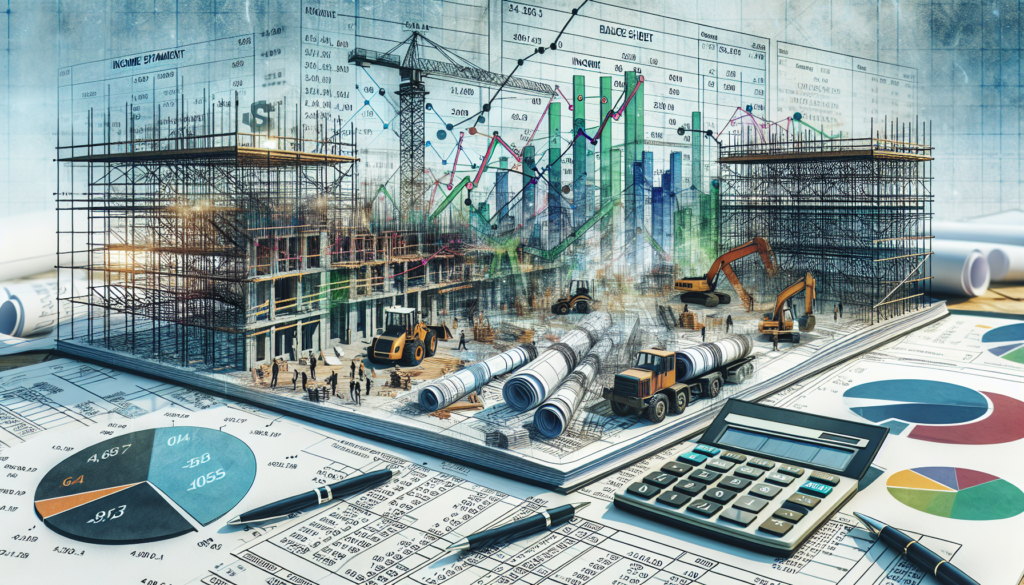 An illustration of specialized financial statements in construction accounting.